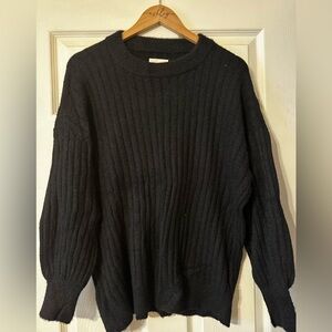 Aerie Black Buttercream Sweater - M